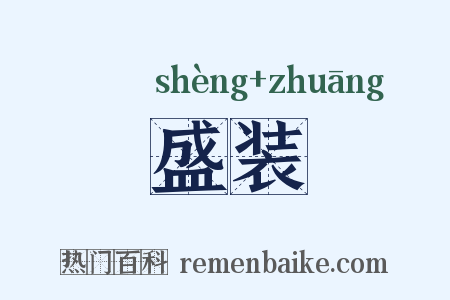 盛装是什么意思的图片